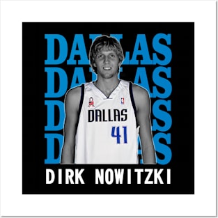 Dallas Mavericks Dirk Nowitzki 41 Posters and Art